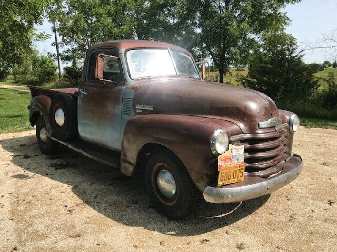 1950 Chevy pick up truck Survivor Rides Drives original 1948 1954 1951 w/ VIDEO! 1950 Chevrolet Other Pickups Survivor NO RESERVE Rides Drives VIDEO!