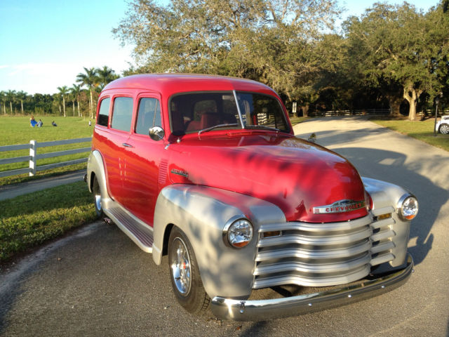 1950 Chevy Suburban Tune Port Fuel Inject 350/700R4 S-10 rear with 342 gears 1950 Chevrolet Suburban Chevy Suburban