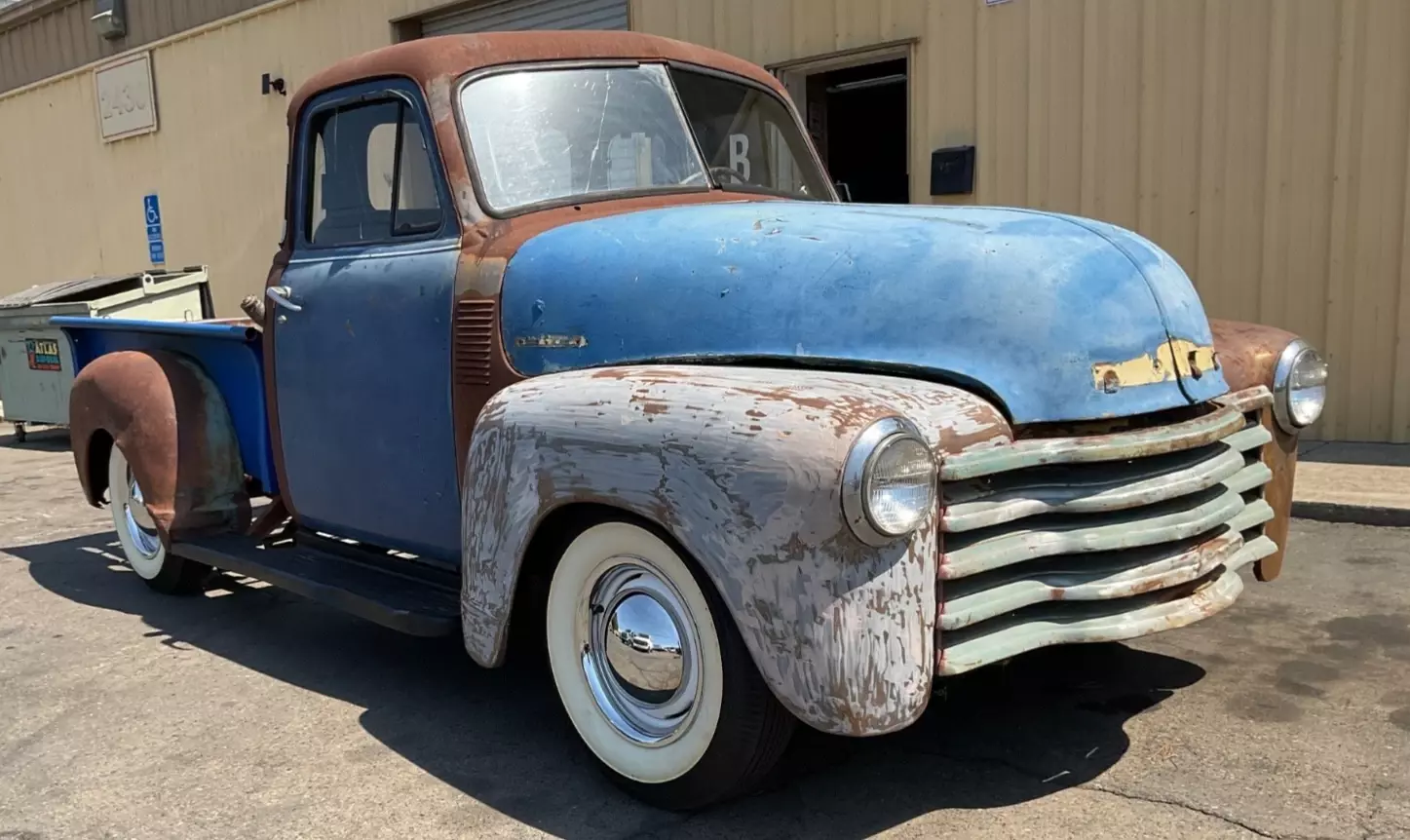 1950 Chevy truck 3100 5 window 1950 Chevrolet C-10 Half ton Chevy 3100 short bed pick up hot rat rod bomb