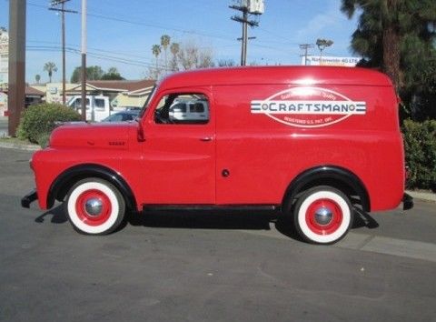 1950 Dodge Panel Truck Restored for Craftman to show at SEMA 1950 Dodge Panel Van Chrome