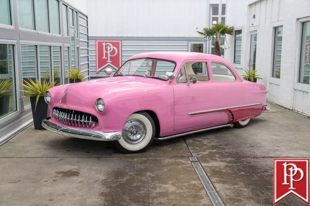 1950 Ford 2-Door Custom 95246 Miles Pink 1950 Ford 2-Door Custom