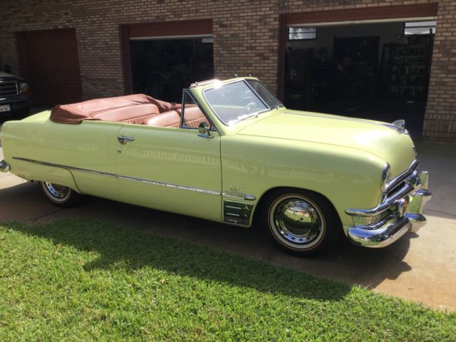 1950 Ford Convertible Fresh RestoMod PRICE REDUCED! 1950 Ford Convertible RestoMod Leather Spice Tan including Trunk