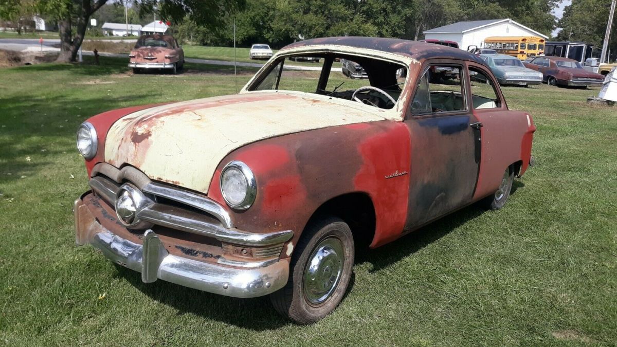 1950 FORD CRESTLINER 2 DOOR 50 SHOEBOX IOWA PROJECT CAR 1950 Ford Crestline