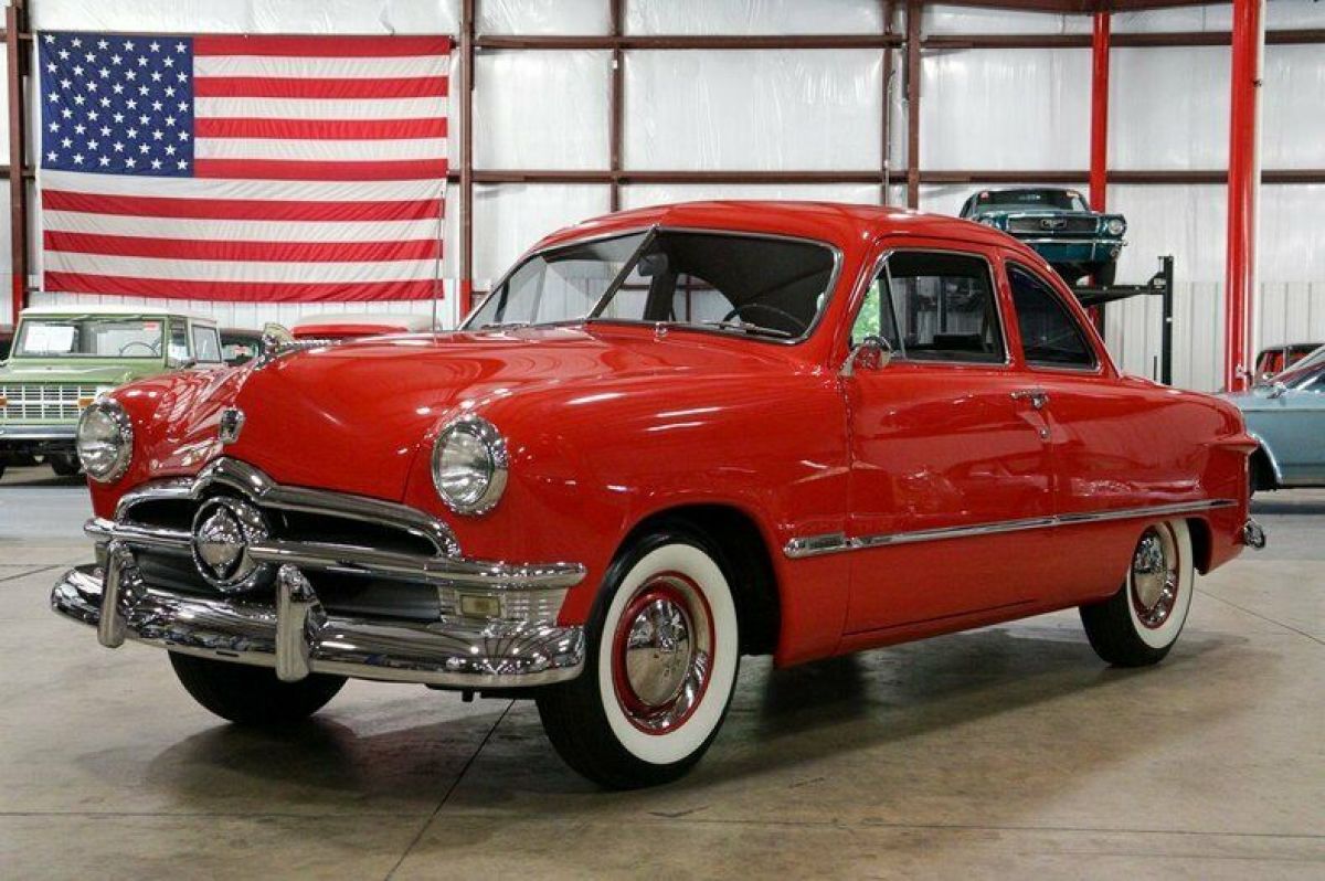 1950 Ford Custom 763 Miles Red Coupe Flathead Supercharged V8 3-Speed Automatic 1950 Ford Other
