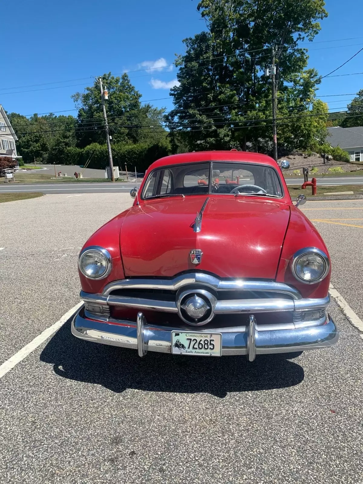 1950 Ford Deluxe Sedan Red 1950 Ford Deluxe