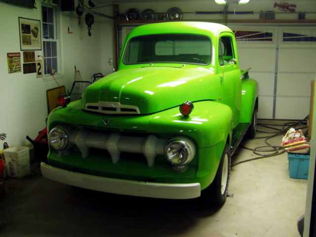 1950 Ford F1 Custom Pickup Rebuilt 428 engine Automatic Lime green 1950 Ford Other Pickups 2 door truck