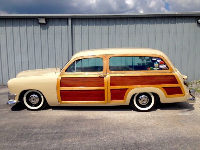1950 ford woodie wagon surfer style HOT ROD 1950 Ford Ranch Wagon restored with modern drive train SO CAL car LS