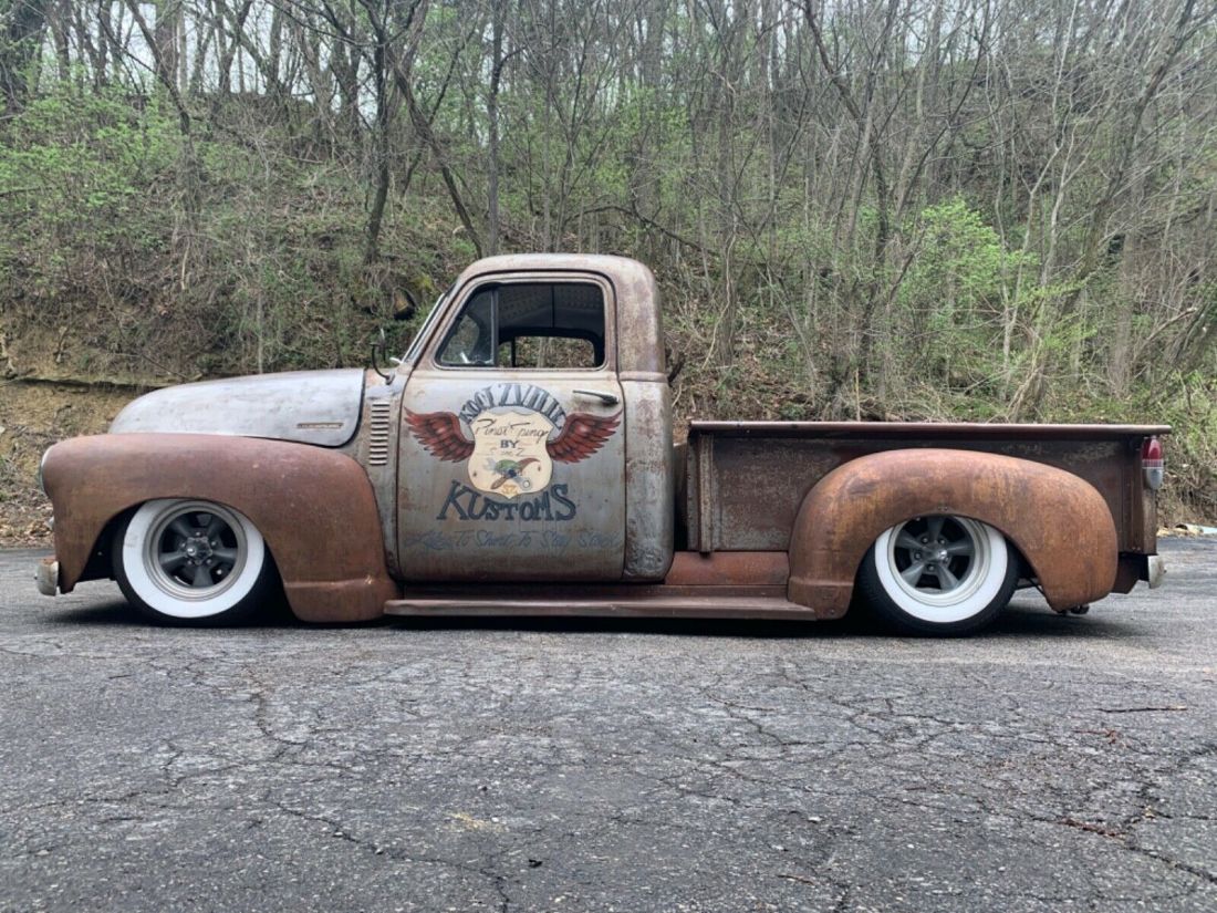 1950 GMC 100 Shortbed Bagged Rat Rod Old School Shop Truck - photo 9