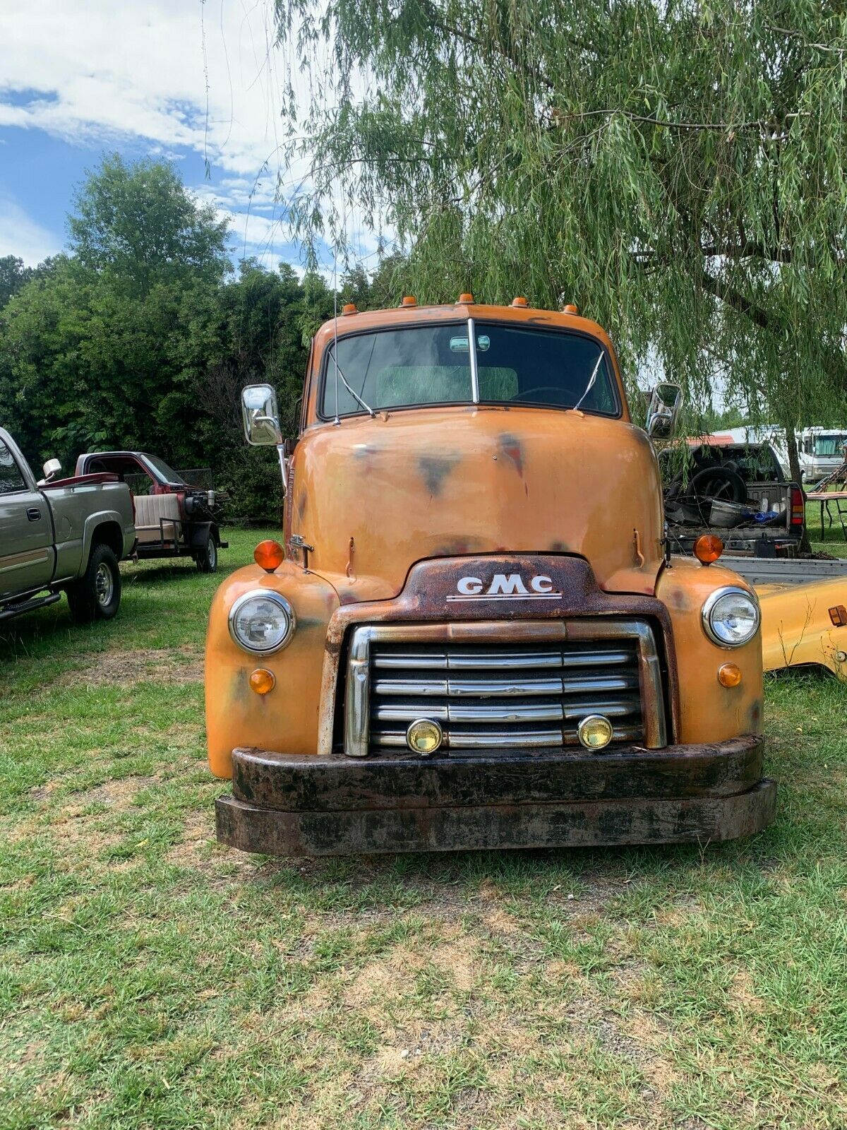 1950 GMC 450 COE (Cab Over Engine) 70 years of Patina on GM 3500 dually frame 1950 GMC Truck