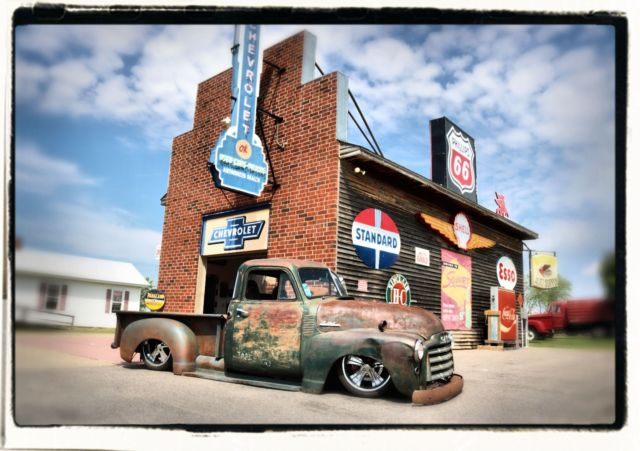 1950 GMC 5 Window Bagged Rat Rod Corvette Shop Truck Patina Air Ride 3100 1950 Chevrolet Other Pickups