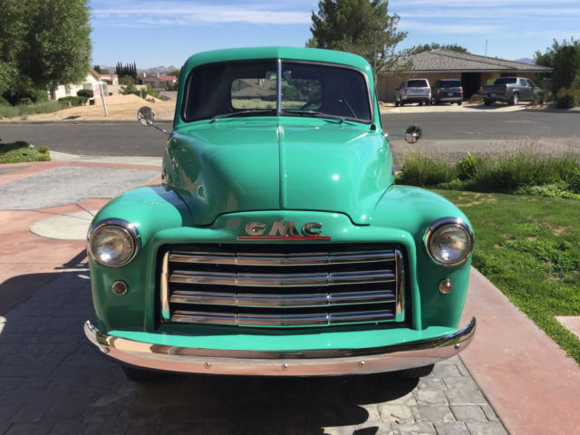 1950 GMC Truck model 150 flatbed pickup Green w Brown interior V8 Auto 700R4 1950 GMC 3/4 ton flatbed pickup