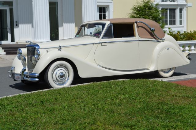 1950 Jaguar Model MKV Drop Head Coupe 6 Cylinder 3.5 Liter 1950 Jaguar MKV Chrome
