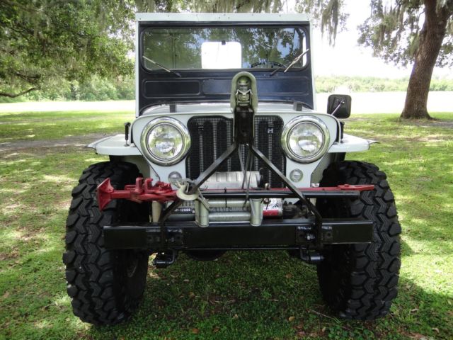 1950 JEEP WILLY'S CJ3A 4X4 ONE OF A KIND LIFTED 35S AUTO V6 CAB W/ BED FLORIDA 1950 Willys CJ3A LIFTED 35S 4X4 1/2 CAB