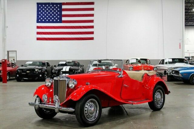 1950 MG TD 51251 Miles Red 1250cc 4 Cylinder 4 Speed Manual 1950 MG T-Series --