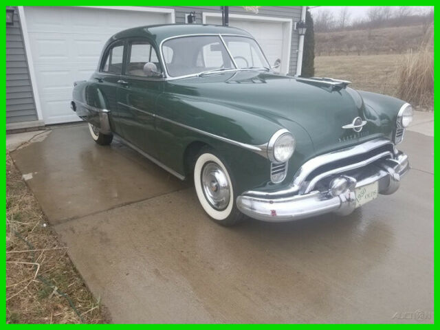 1950 Oldsmobile 88 Sedan, Rocket V8 Engine Automatic 75K Original Miles, Leather 1950 Oldsmobile 88
