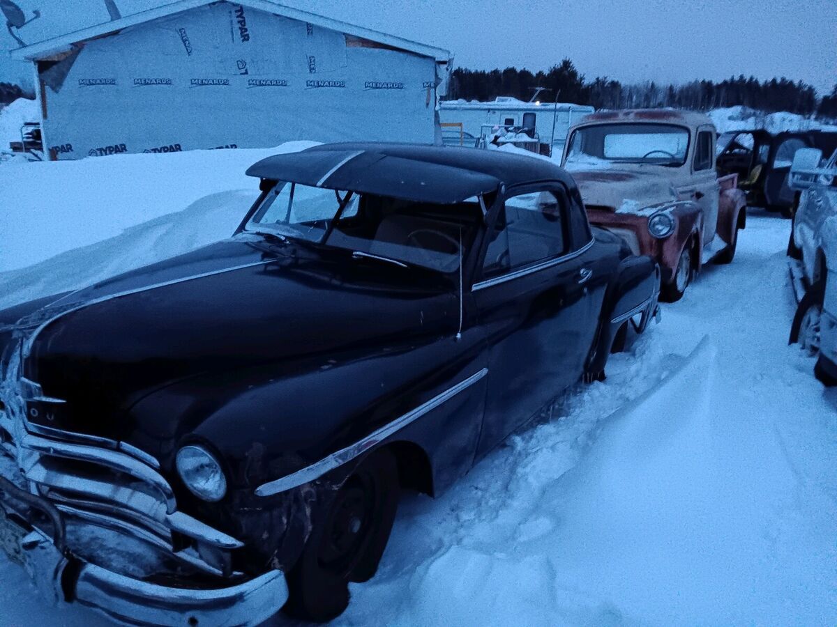 1950 Plymouth DeLuxe Coupe Black RWD Manual 1950 Plymouth DeLuxe
