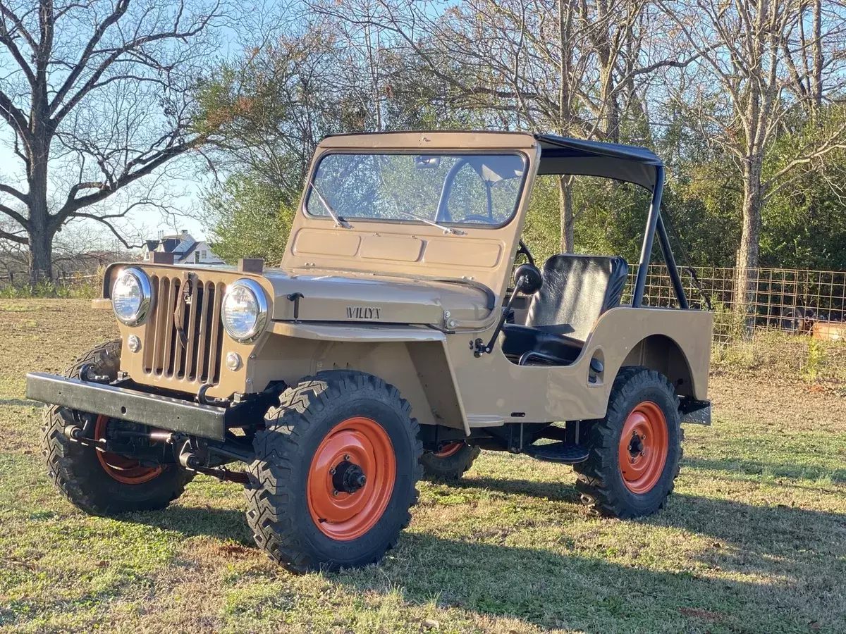 1950 Willys CJ-3A Brown 1950 Willys CJ-3A