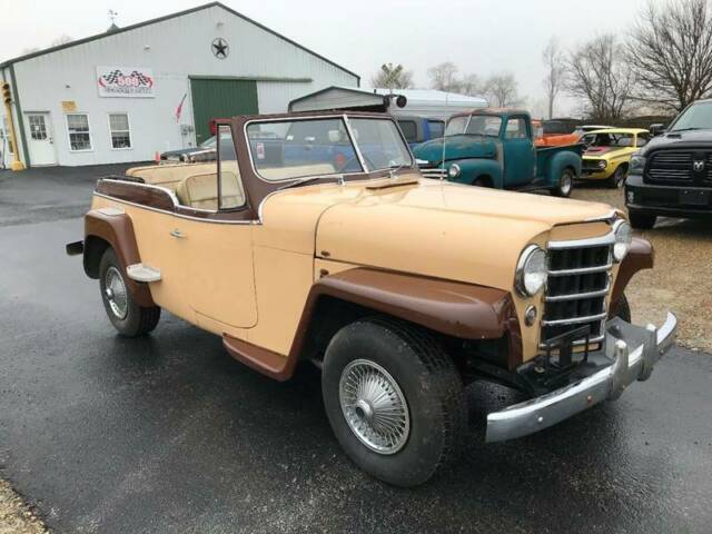 1950 Willys Jeepster 2 WD,Tan Convertible, TRI POWER, V8, Manual 3-Speed, Jeep 1950 Willys Jeepster --