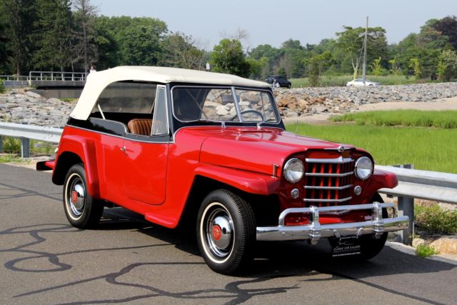 1950 WILLYS JEEPSTER 3220 Miles RED CONVERTIBLE 134 CUBIC INCH Manual 1950 Willys JEEPSTER --