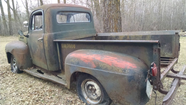 1951 52 FORD F-1 PICKUP - PARTS OR RESTORE, HOT ROD, RAT ROD. NO RESERVE! 1951 Ford Other Pickups