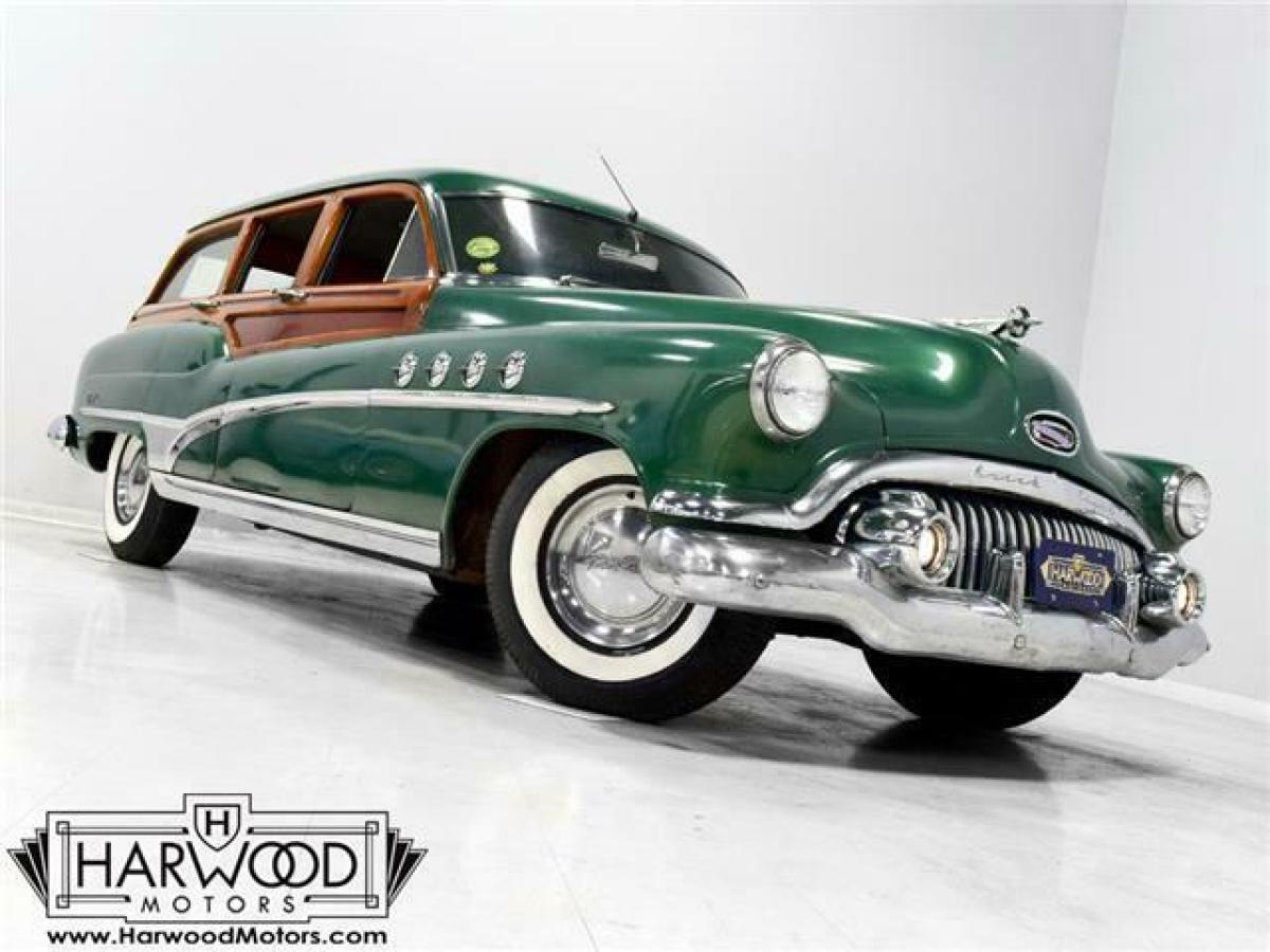 1951 Buick Roadmaster Estate Wagon 59815 Miles Sharon Green Woody Wagon 320 cubi 1951 Buick Roadmaster Estate Wagon