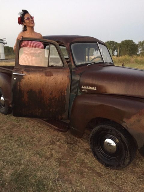 1951 chevy 3100 pickup NO RESERVE All original OKLAHOMA farm truck. Sat since 69 1951 Chevrolet Other Pickups