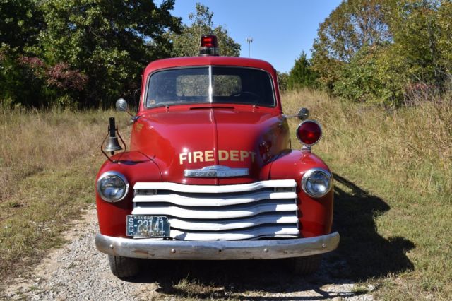 1951 Chevy 3600 Fire Chief Truck 1951 Chevrolet Other Pickups