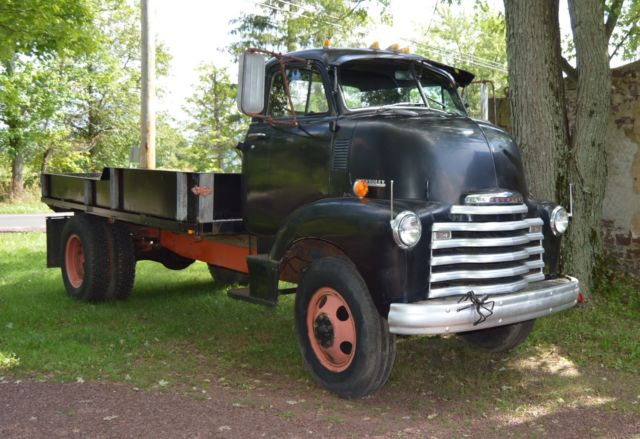 1951 Chevy 5700 Loadmaster Cabover 2 Ton Flatbed,2 Speed Rear 1951 Chevrolet 5700 Loadmaster