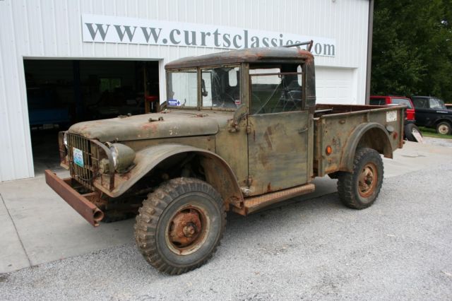 1951 DODGE M37 MILITARY PICKUP no reserve auction 1951 Dodge Other Pickups