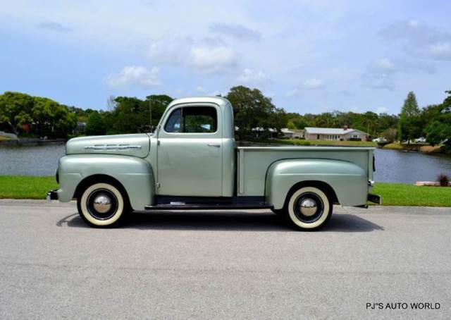 1951 Ford F-100 F-1 PICK UP 239 V8 3-SPEED UPGRADED 12 V 77 Miles Green Pickup T 1951 Ford F-100 F-1 PICK UP 239 V8 3-SPEED UPGRADED 12 V