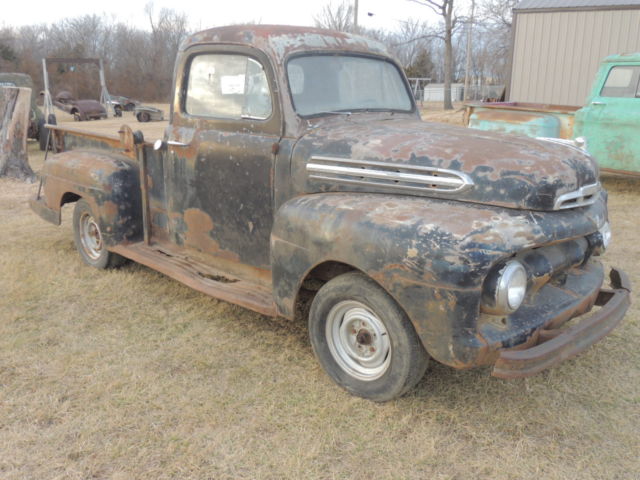 1951 Ford F1 truck 5 star project, parts, rat rod or shop Flathead V8 good title 1951 Ford Other Pickups 5 STAR CAB