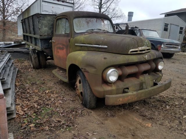 1951 Ford F5 Truck With 239 Flathead V8 Engine Rat Rod Project Truck Cab 1951 Ford F5