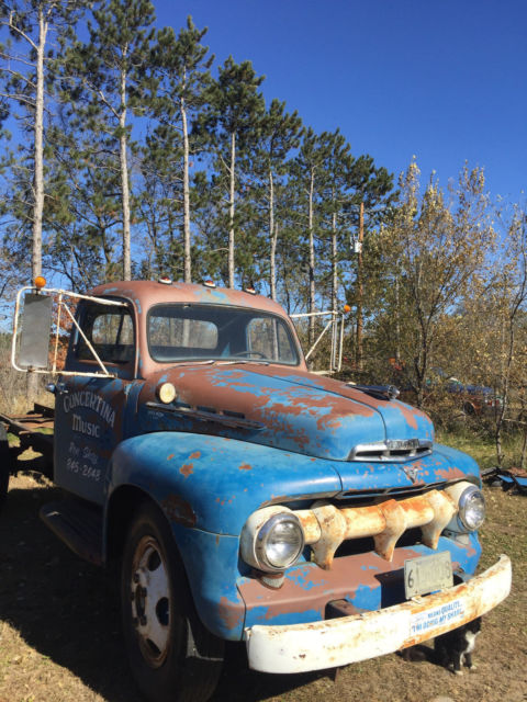 1951 FORD F6 TRUCK PROJECT FARM TRUCK RATROD PICKUP CAB 51 1951 Ford Other Pickups