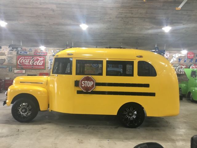 1951 Ford Short Hot Rod F1 Vintage School Bus With AC and Heat. Custom rims. 1951 Ford Other Bus