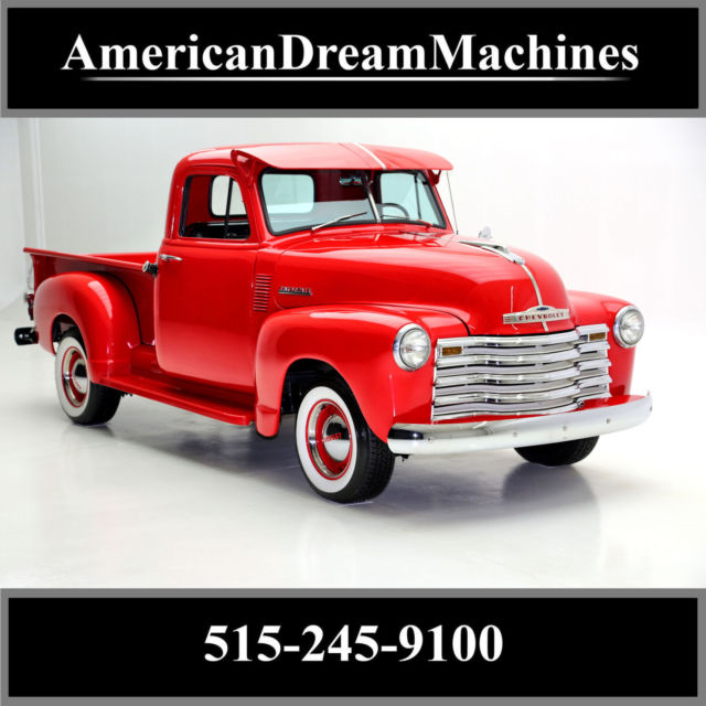 1951 Chevrolet 3100 Frame Off Restoration, PB, Wide Whites