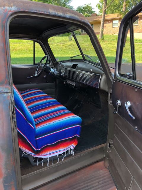 1951 GMC 100 3 Window Short Bed Ratrod Patina Shop Truck Chevy 3100 - photo 13