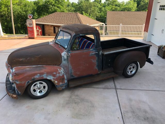 1951 GMC 100 3 Window Short Bed Ratrod Patina Shop Truck Chevy 3100 - photo 7