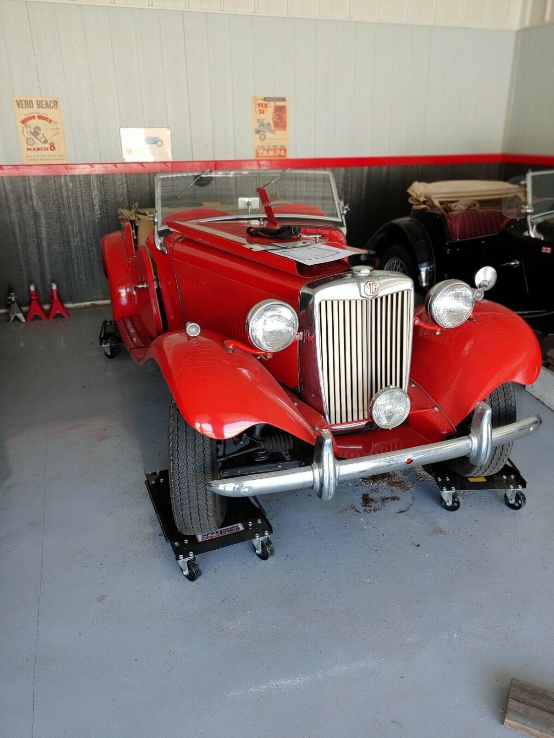 1951 MG TD Red RWD Manual 1951 MG TD