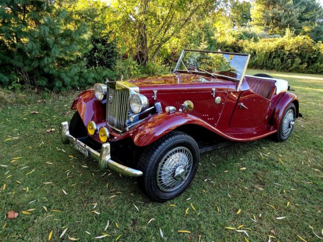 1951 MG TD Replica Kit Car 4 cyl 4 speed Roadster convertible 1951 MG T-Series TD