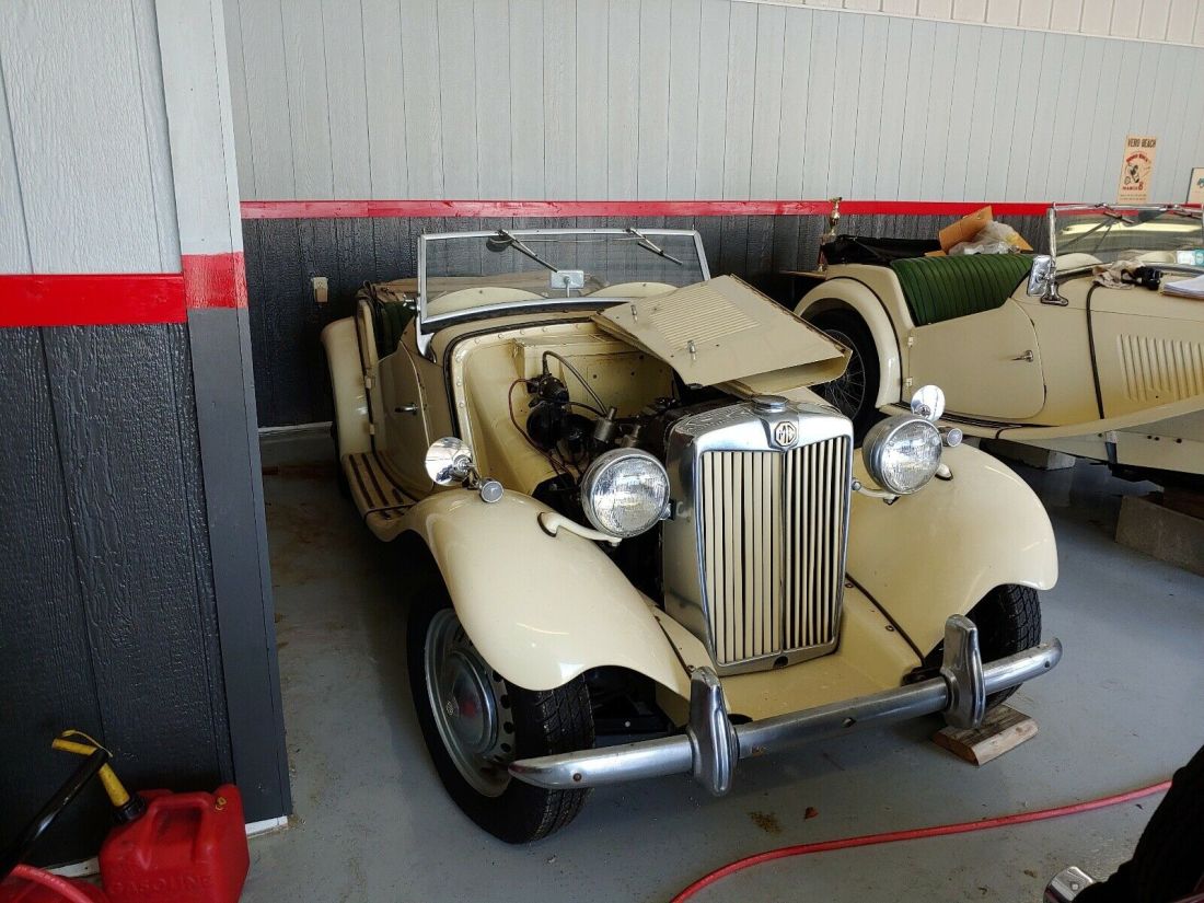 1951 MG TD Yellow RWD Manual 1951 MG TD