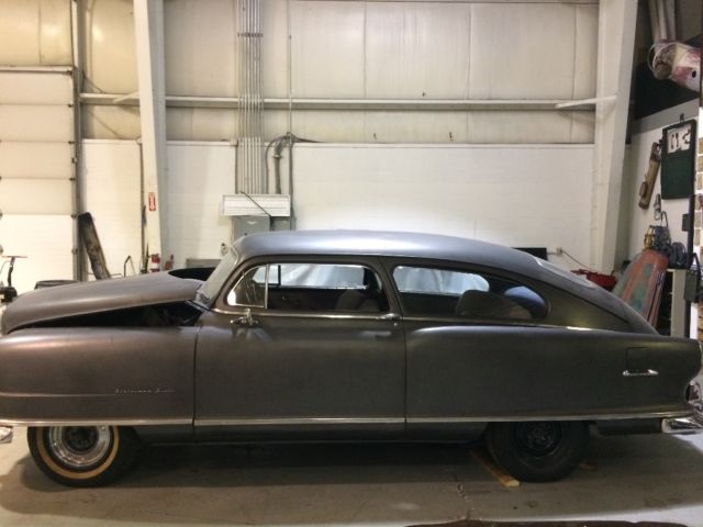 1951 Nash 2 Door Statesman Special on blocks for 23 YEARS, BARN FIND, SHOP FIND 1951 Nash Statesman Special