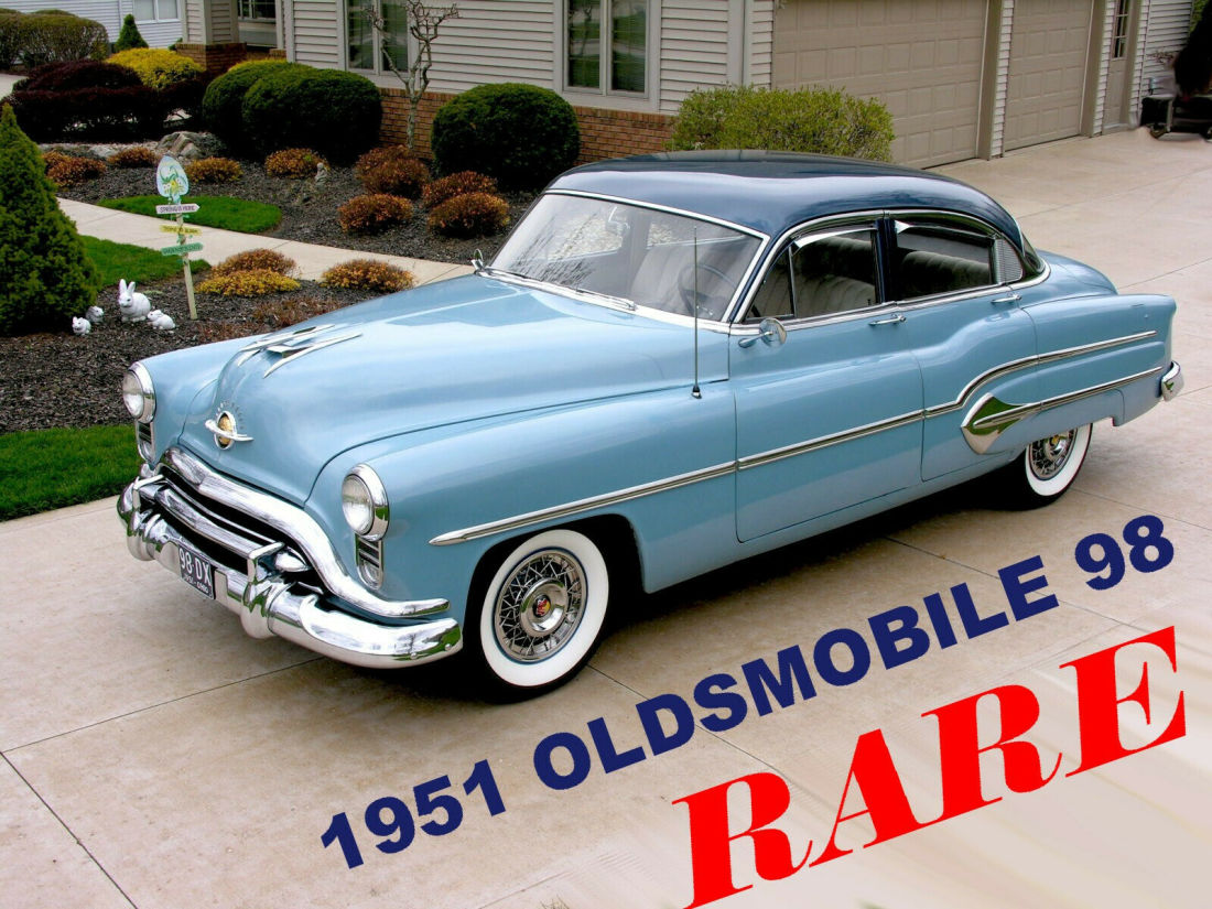 1951 Oldsmobile 98 Deluxe 4-door Sedan "RARE" Low Mileage 3 Owner Olds 51 50 1951 Oldsmobile Ninety-Eight Deluxe