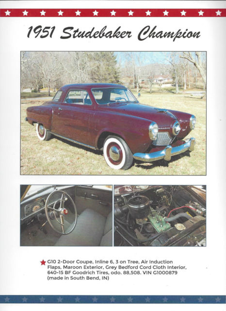 1951 Studebaker Champion 10G Starlight Coupe - photo 11
