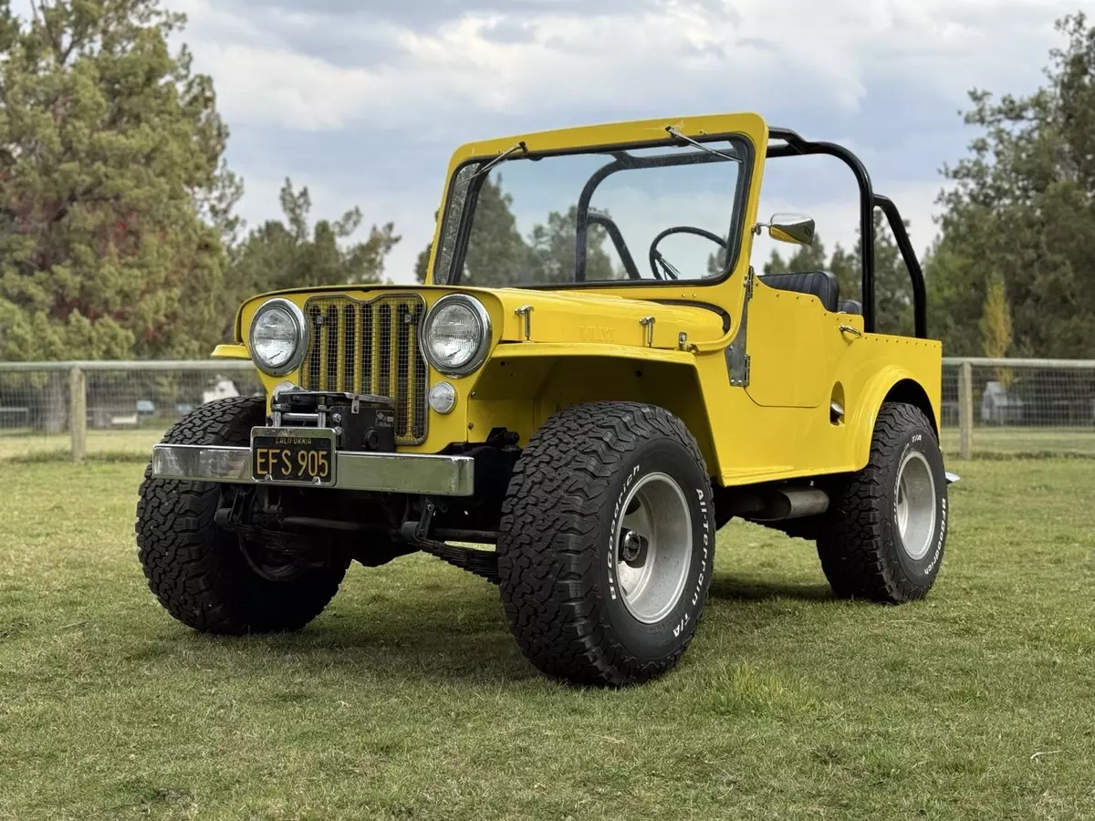 1951 Willys CJ-3A Yellow 1951 Willys CJ-3A