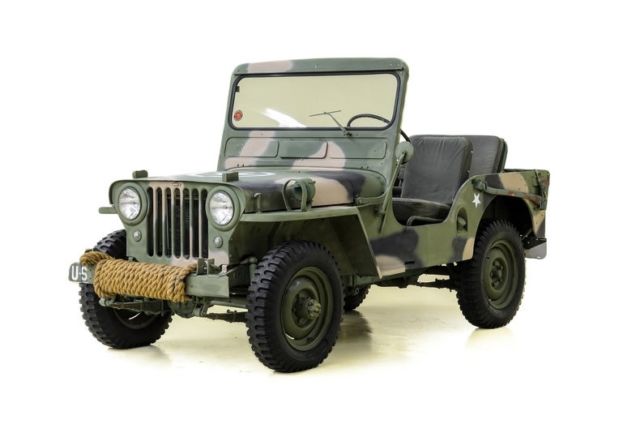 1951 Willys Jeep M-3 Military 31579 Miles Camo/Drab Green Jeep 3-Spd Manual 1951 Willys Jeep M-3 Military