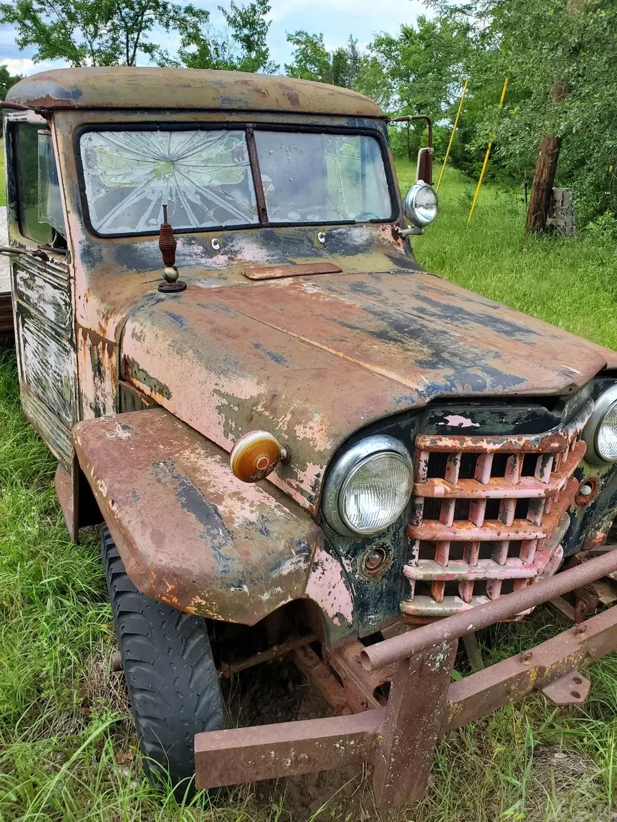 1951 Willys Pickup Pickup Grey Flatbed 1951 Willys Pickup Flatbed