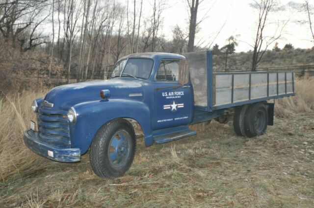 1952 Chevrolet 2-Ton Flatbed U.S. Air Force Truck with Custom Transport Trailer 1952 Chevrolet 2-ton Cab Chassis Flatbed Loadmaster Truck