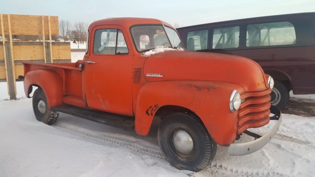 1952 CHEVROLET PICKUP 3600 LONG BOX CORNER WINDOW 1953 Chevrolet Other Pickups