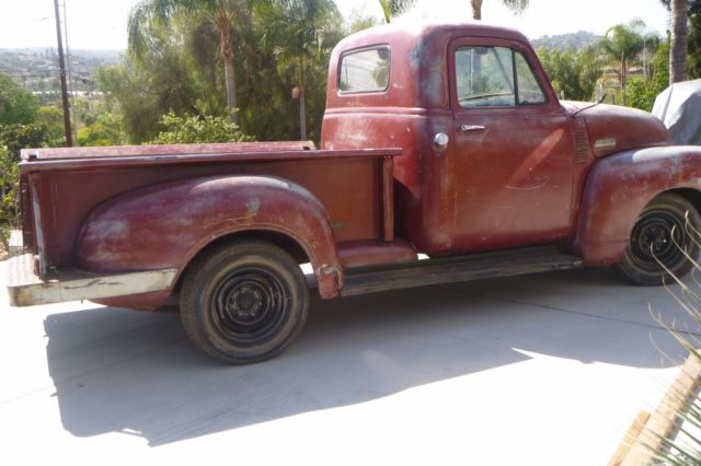1952 Chevrolet Pickup Truck inline 6 Patina 1952 Chevrolet Other Pickups Pickup Truck