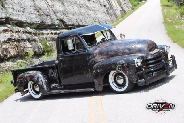 1952 Chevy 3100 Rat Rod Pickup,Restomod,355ci V8, Auto,Air Ride,PDB,PS,Patina, 1952 Chevrolet 3100 Pickup